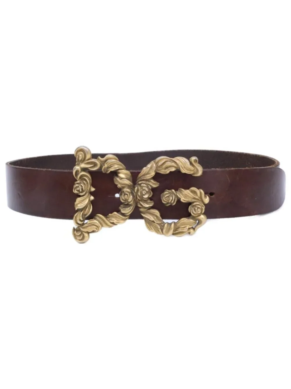 Dolce & Gabbana DG Buckle Leather 80 Belt